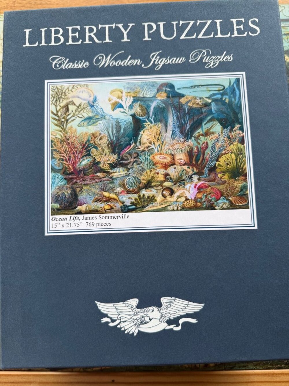Liberty Puzzles Wooden Jigsaw Puzzle Ocean Life James Sommerville 769 Pieces